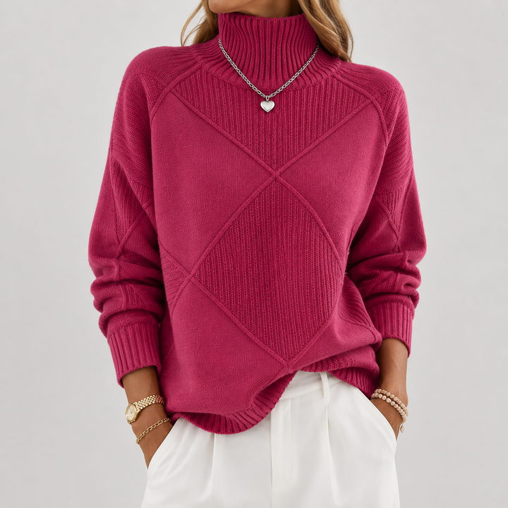 Lidia | Luxurious Cashmere Mock-Neck Sweater