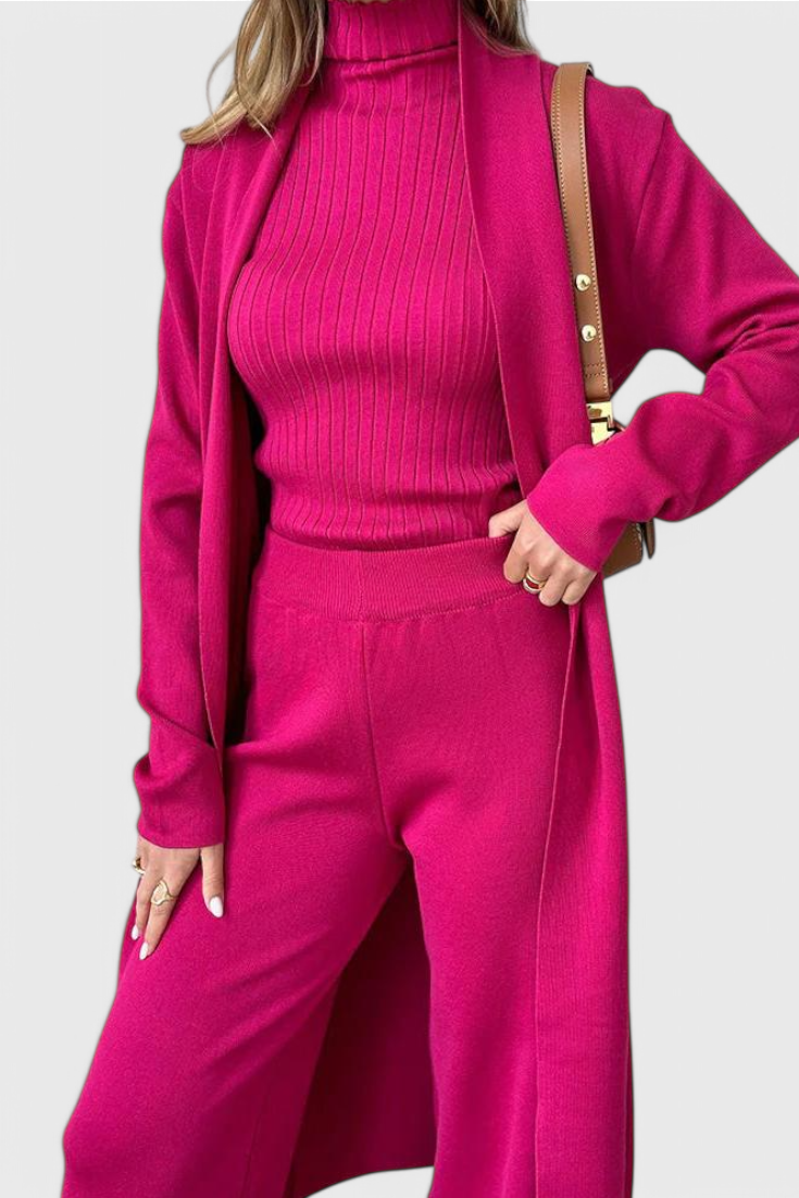 Cristina 3-Piece Soft Knit Ensemble with Chic Design