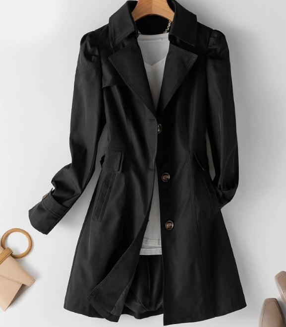 Eleonora | Tailored Button-Front Trench Coat