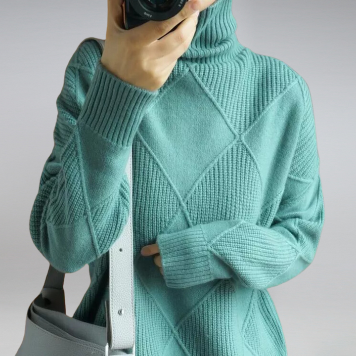 Carolina | Cable-Knit Turtleneck Sweater
