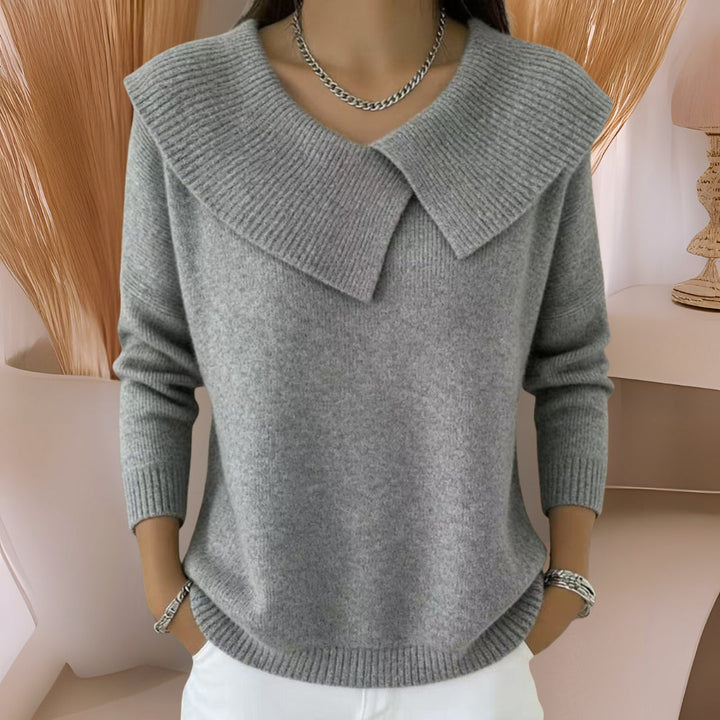Felicia | Soft-Collar Knit Sweater