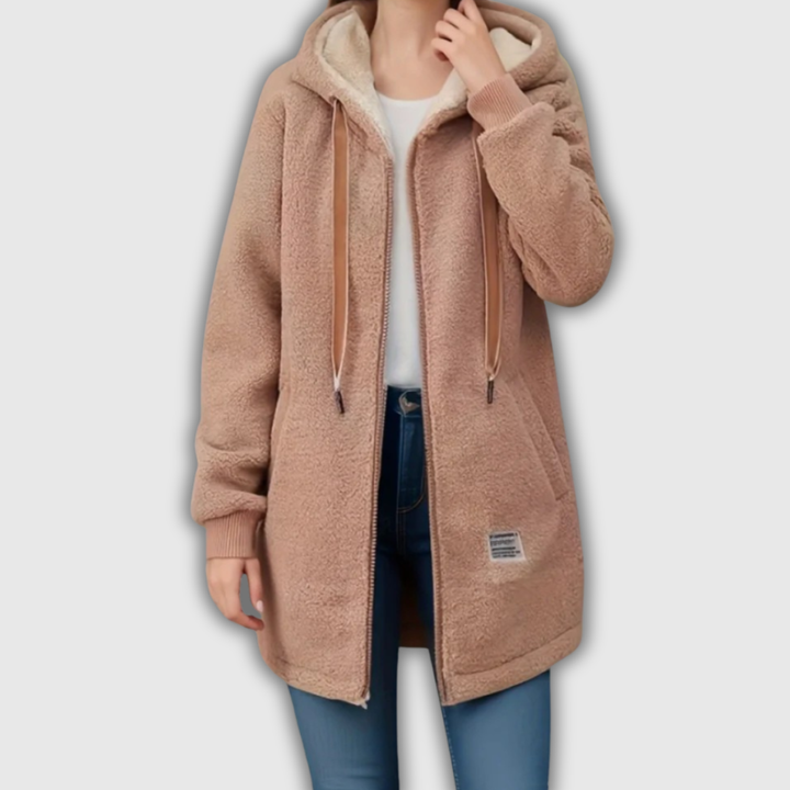 Diana | Cozy Hooded Teddy Jacket