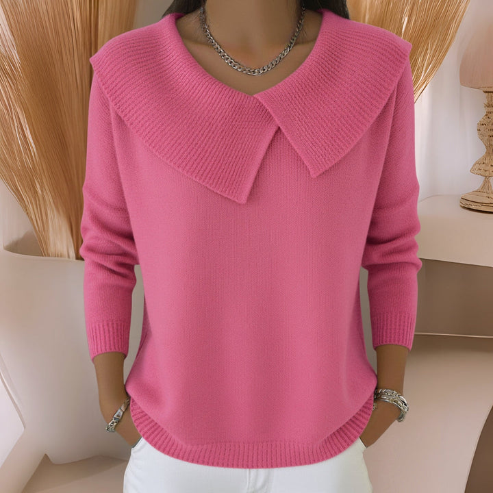 Felicia | Soft-Collar Knit Sweater