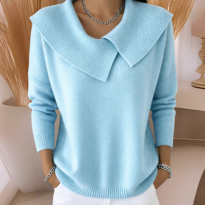 Felicia | Soft-Collar Knit Sweater
