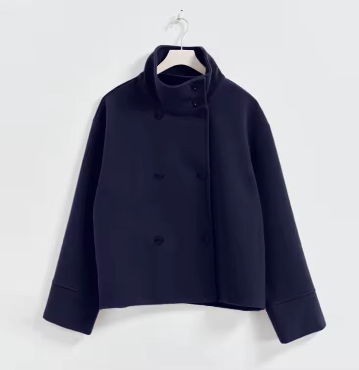 Rosa | Luxe Double-Breasted Short Coat