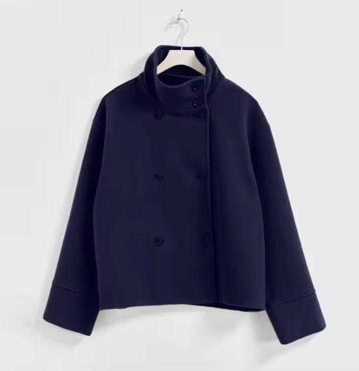 Rosa | Luxe Double-Breasted Short Coat