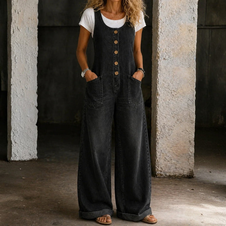 Lisa | Vintage-Wash Cotton Overalls