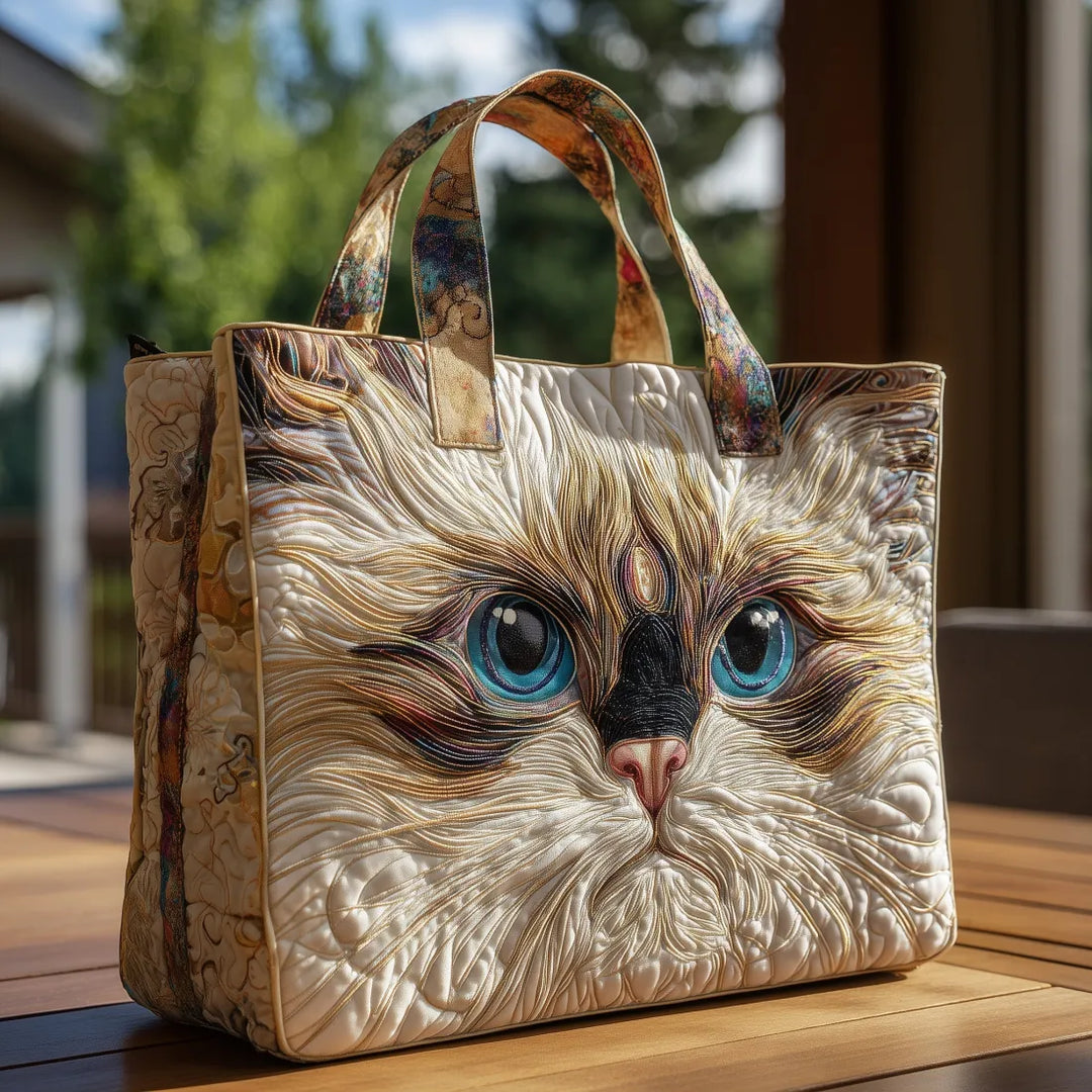 Handmade Melody - White Cat Blue Eyes