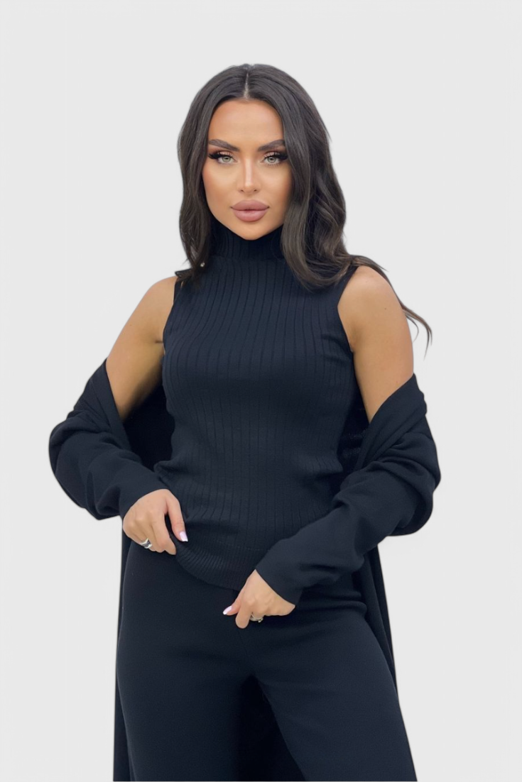 Cristina 3-Piece Soft Knit Ensemble with Chic Design