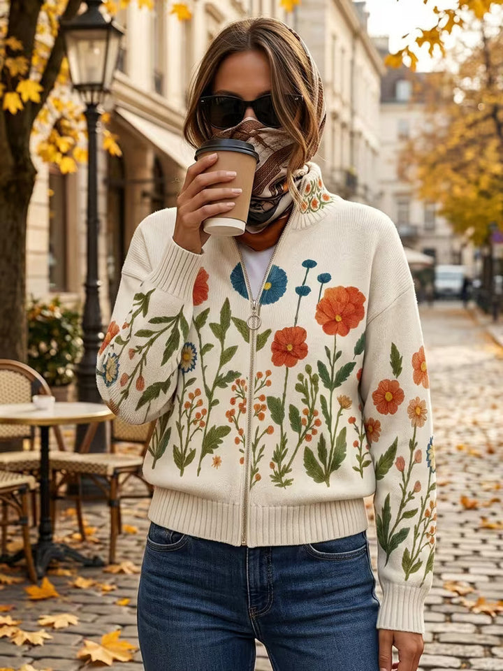 Fiammetta | Wildflower Zip Cardigan