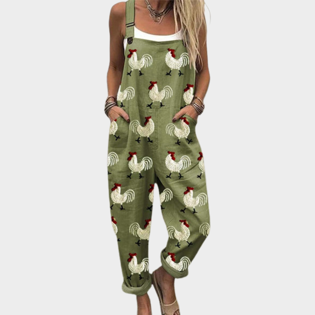 Delfina - Comfortable printed jumpsuit