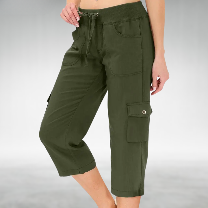 Adelaide | Cargo Capri Trousers with a Relaxed Fit