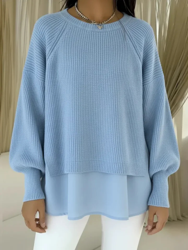 Lucrezia | Layered-Look Knit Sweater