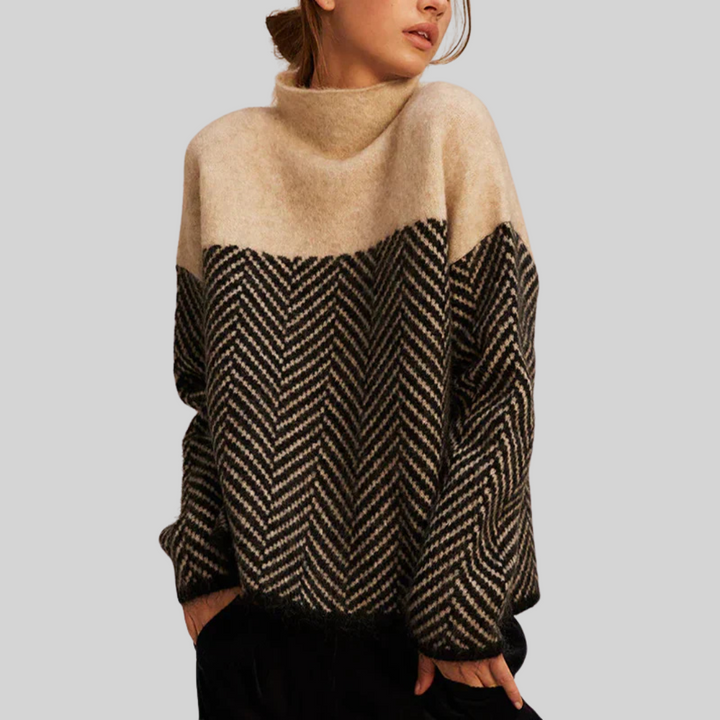 Clelia | Patterned Cable-Knit Sweater