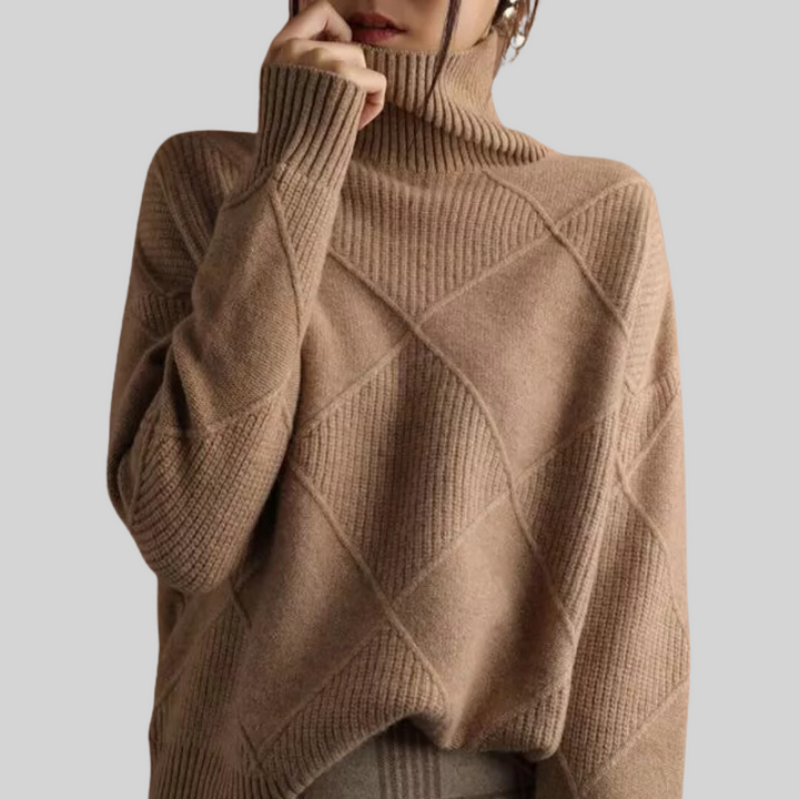 Carolina | Cable-Knit Turtleneck Sweater