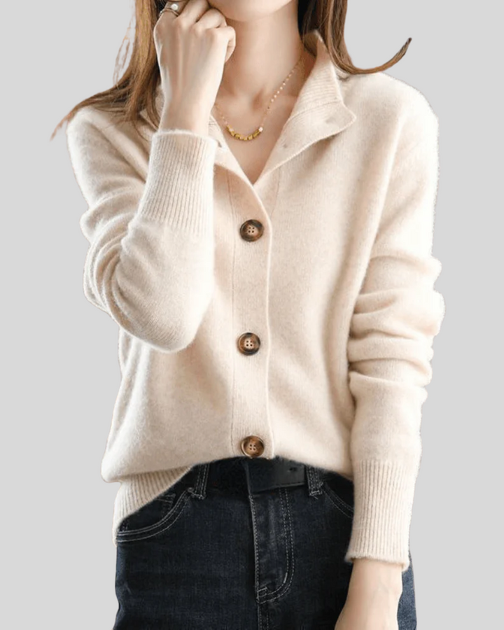 Carla | Retro Cashmere Cardigan