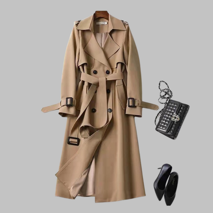 Rosalba - Elegant Knee-Length Loose Fit Coat