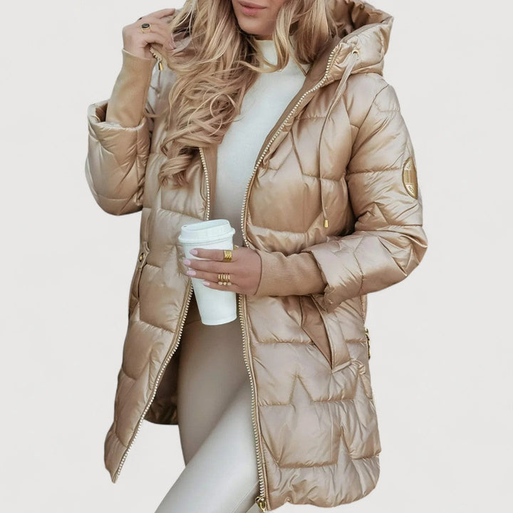 Daniela | Hooded Quilted Long Coat
