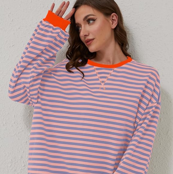 Gloria | Oversized Striped Sweater