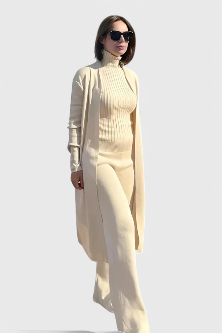 Cristina 3-Piece Soft Knit Ensemble with Chic Design