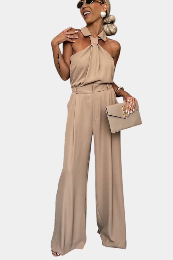 Gaia Halter Ensemble with Flowing Silhouette