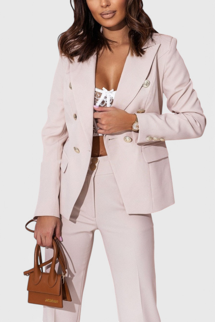 Fiorella Fitted Blazer with Slim Trousers