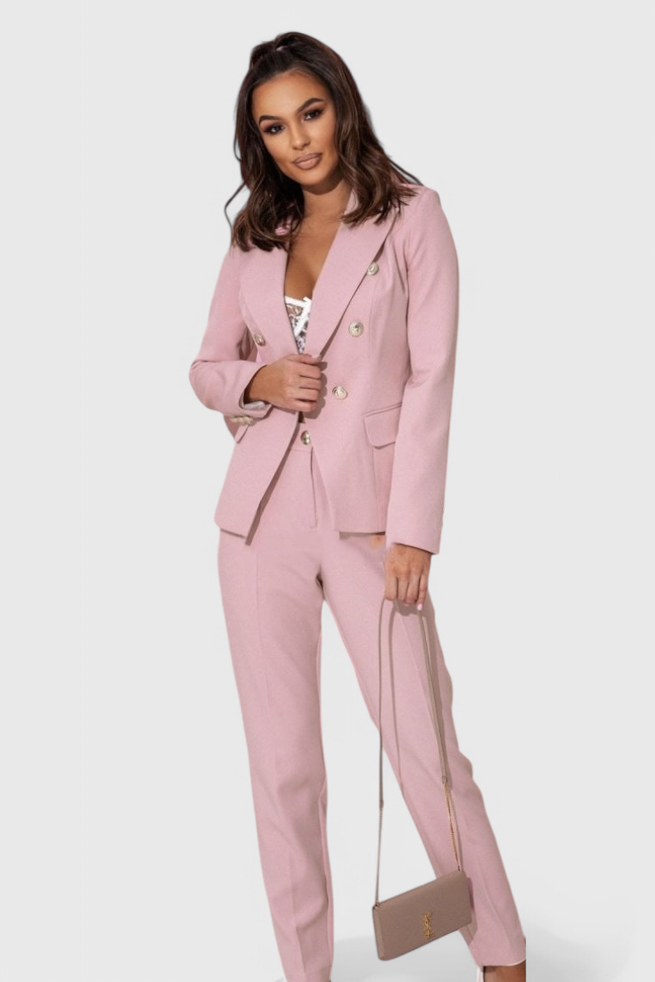Fiorella Fitted Blazer with Slim Trousers