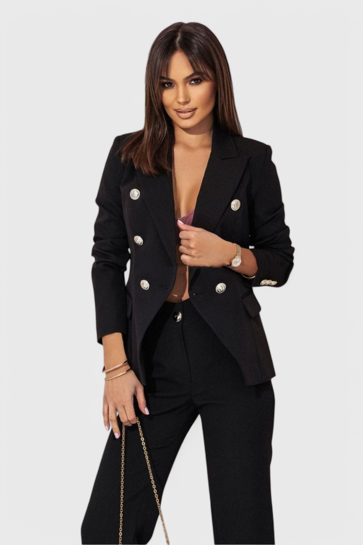 Fiorella Fitted Blazer with Slim Trousers