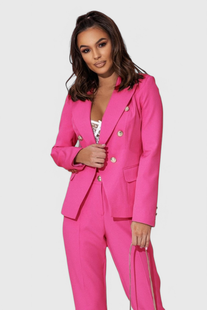 Fiorella Fitted Blazer with Slim Trousers
