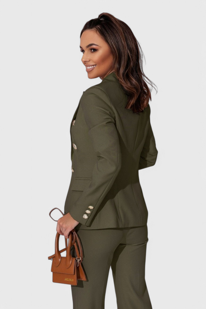 Fiorella Fitted Blazer with Slim Trousers