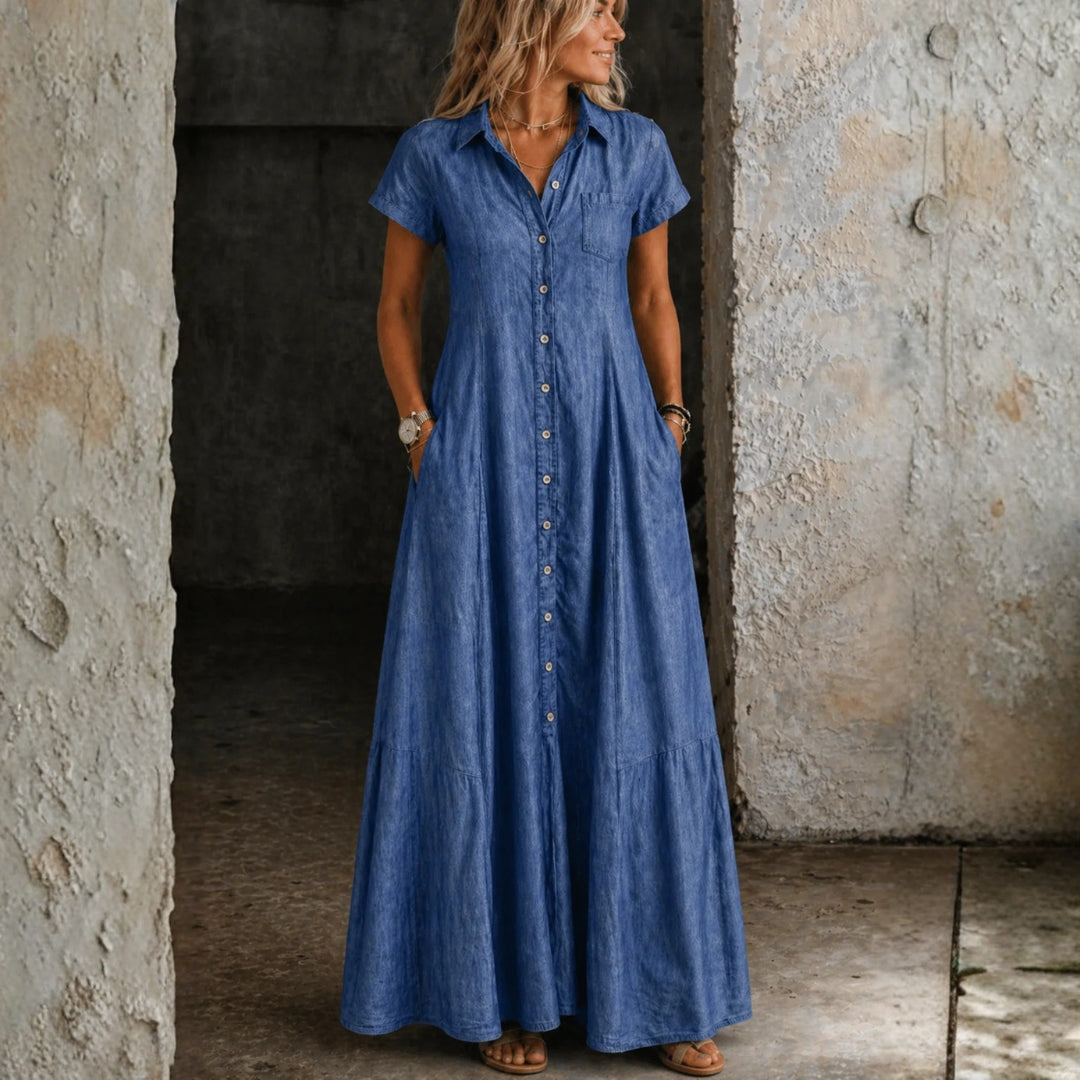 Diletta | Long Denim Dress