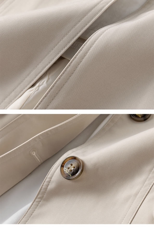 Eleonora | Tailored Button-Front Trench Coat