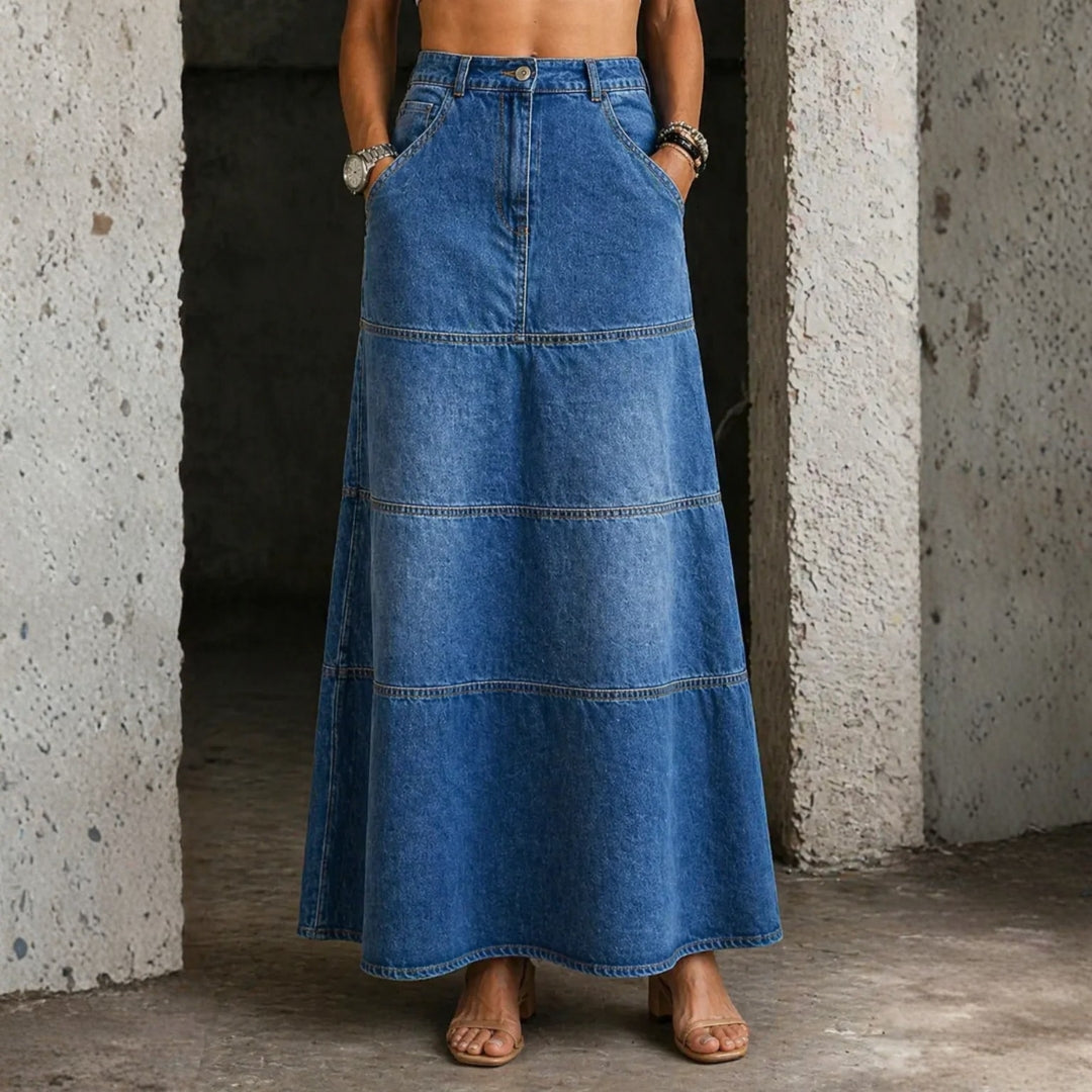 Annamaria | Midi Denim Skirt