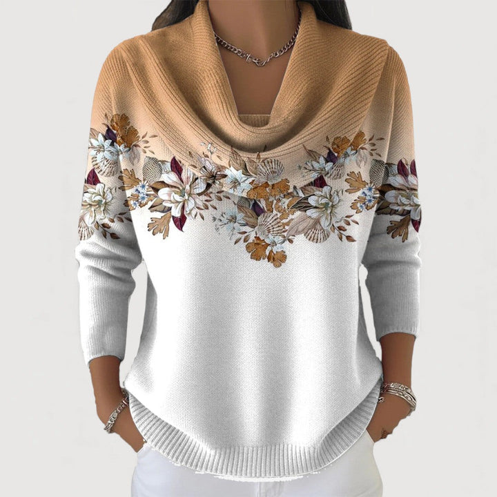 Dorotea | Floral Turtleneck Sweater