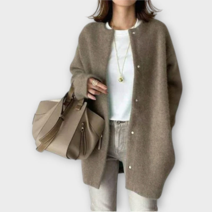 Romana | Oversized Snap-Front Cardigan