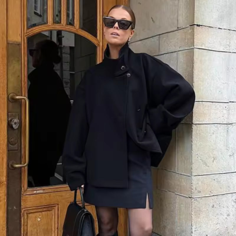 Rosa | Luxe Double-Breasted Short Coat