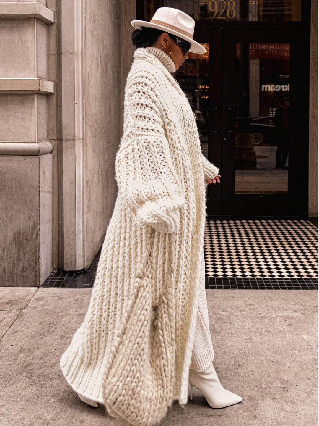 Ivory| Knit Coat