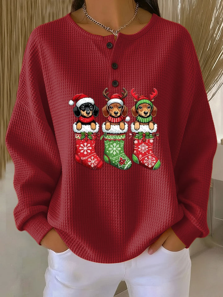 Berenice | Retro Christmas Sweater Featuring Dog Design
