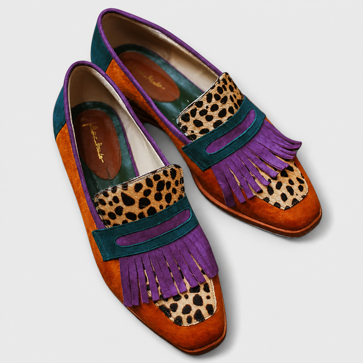 Palmira | Brown Leopard Loafers