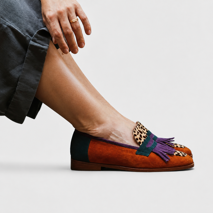 Palmira | Brown Leopard Loafers