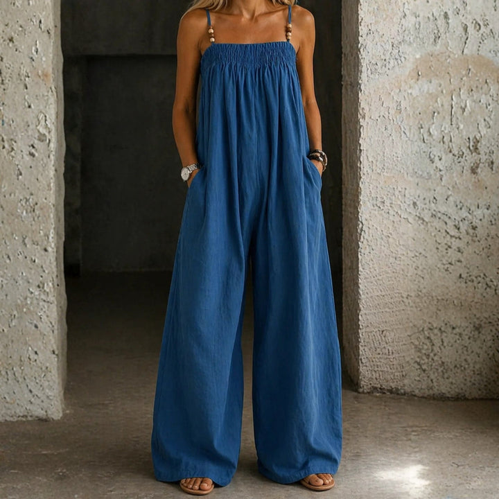 Tiziana | Wide-Leg Denim Jumpsuit