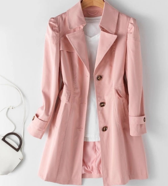 Eleonora | Tailored Button-Front Trench Coat
