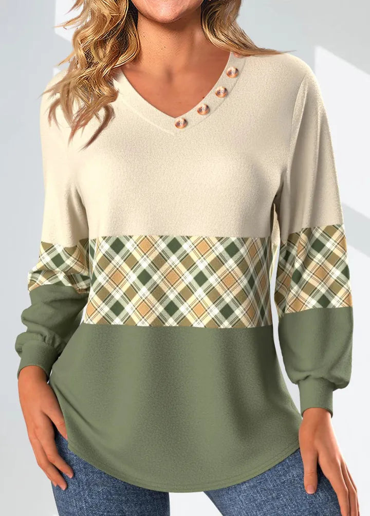 Eugenia | Checked Detail Sweater