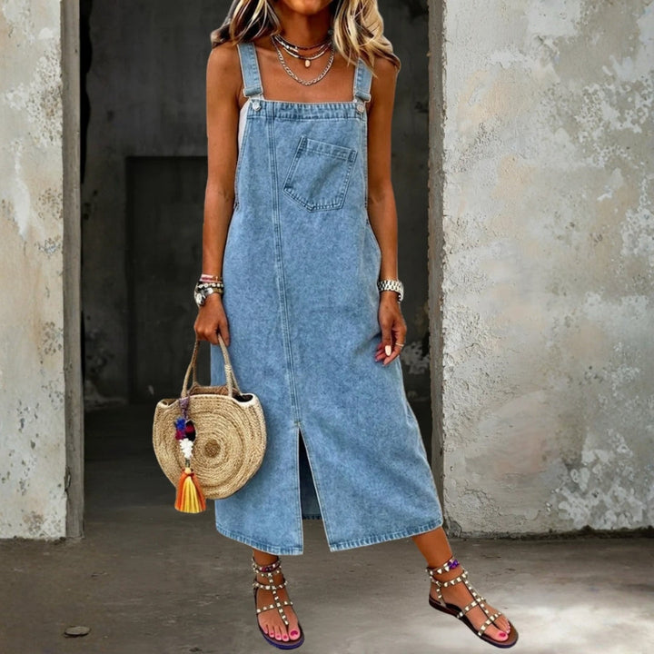 Camilla | Casual Denim Strap Dress