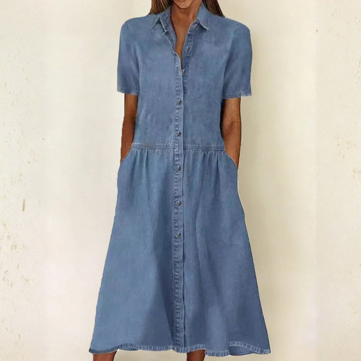 Daniela | Short-Sleeve Denim Dress