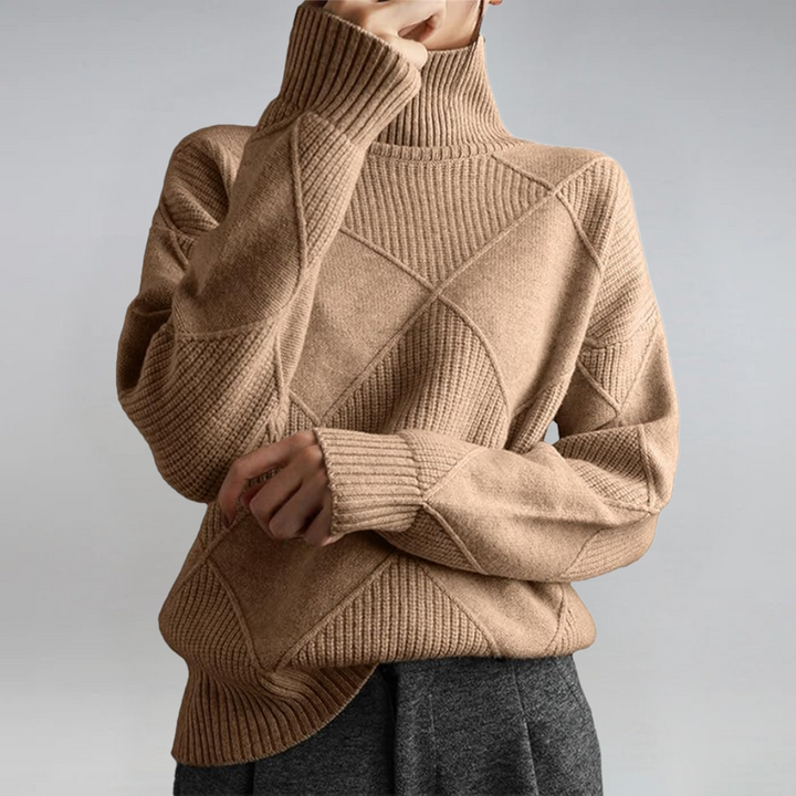 Lidia | Luxurious Cashmere Mock-Neck Sweater