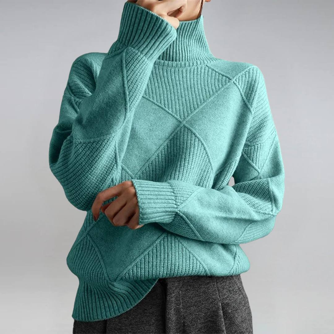 Lidia | Luxurious Cashmere Mock-Neck Sweater
