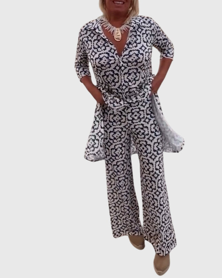Miranda | Elegant Vintage Two-Piece Set
