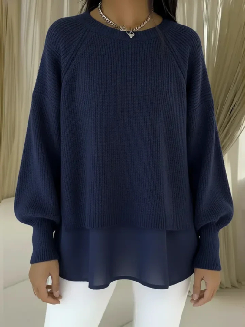 Lucrezia | Layered-Look Knit Sweater