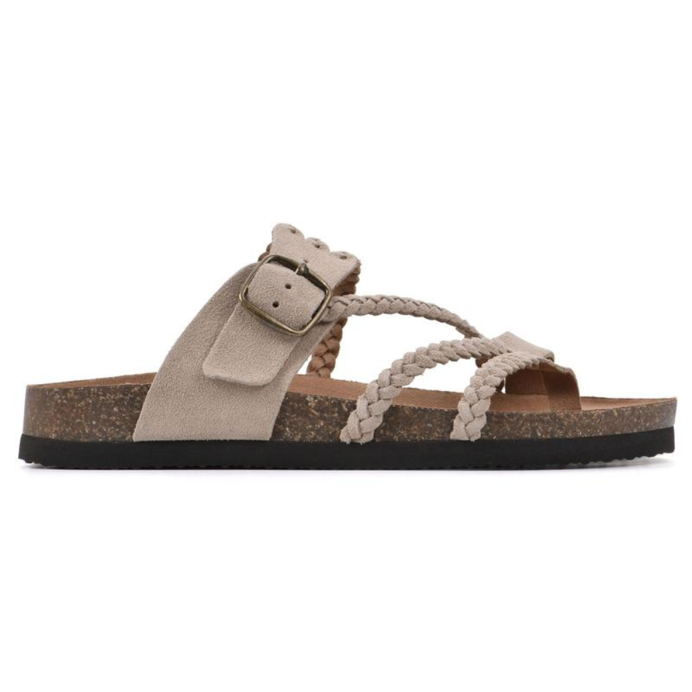 Gloria - Braided Cork Sandals